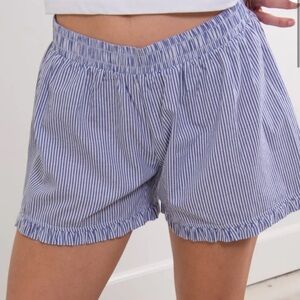 NWT SØNDERHAUS Blue Striped Boxer Short, Size MEDIUM